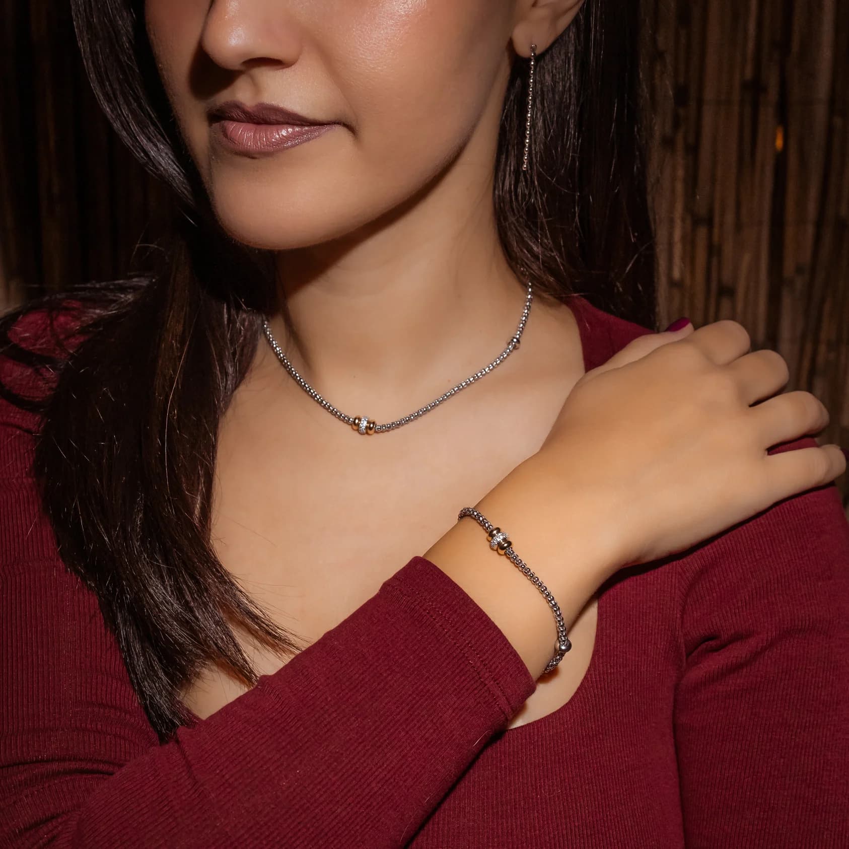 Glam Silver narukvica od 925 srebra i rodijuma, 3mm lanac, dužina 17-20cm. Elegantan modni dodatak za svaki dan.