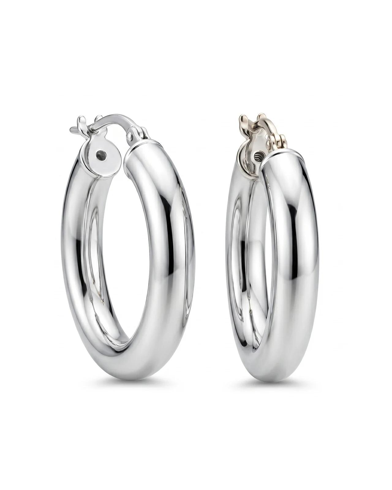 Srebrne minđuše Classic Alke 925, prečnik 2.2cm – elegantne karike za poslovne i svečane prilike