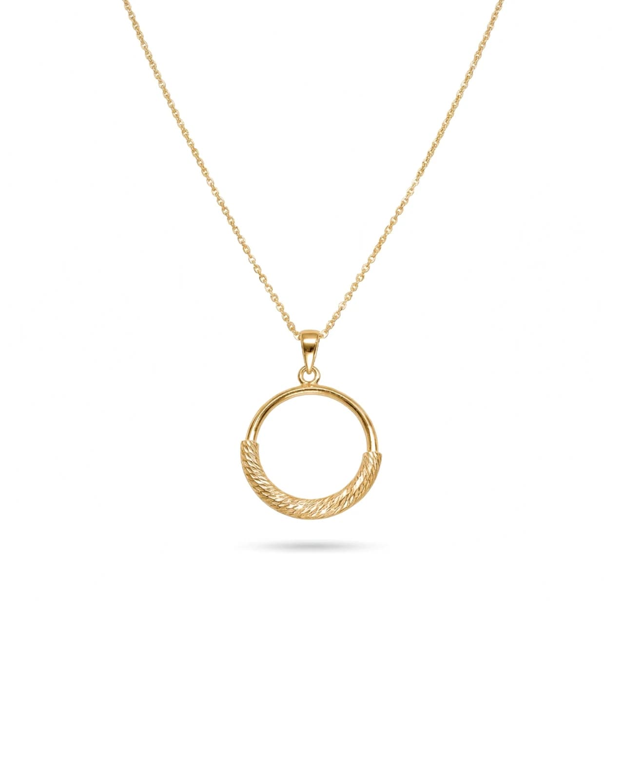 Zlatna ogrlica od 925 srebra sa 14k pozlatom, Diamond Cut kolekcija, podesiva 40-45cm, savršena za svečane prilike.