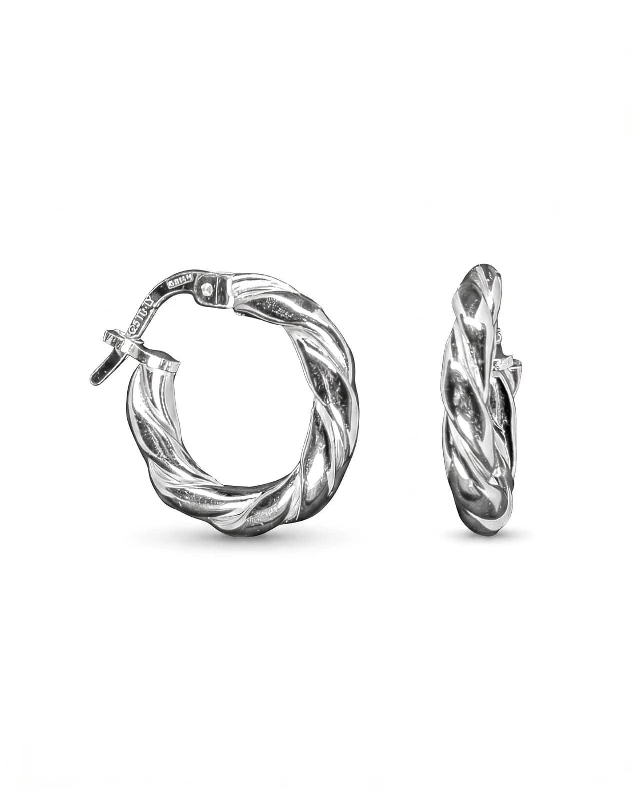 Eternal Twist Alke Srebrne Eternal Twist - alke od 925 srebra i rodijuma - glavni prikaz | Statement Srebro Beograd
