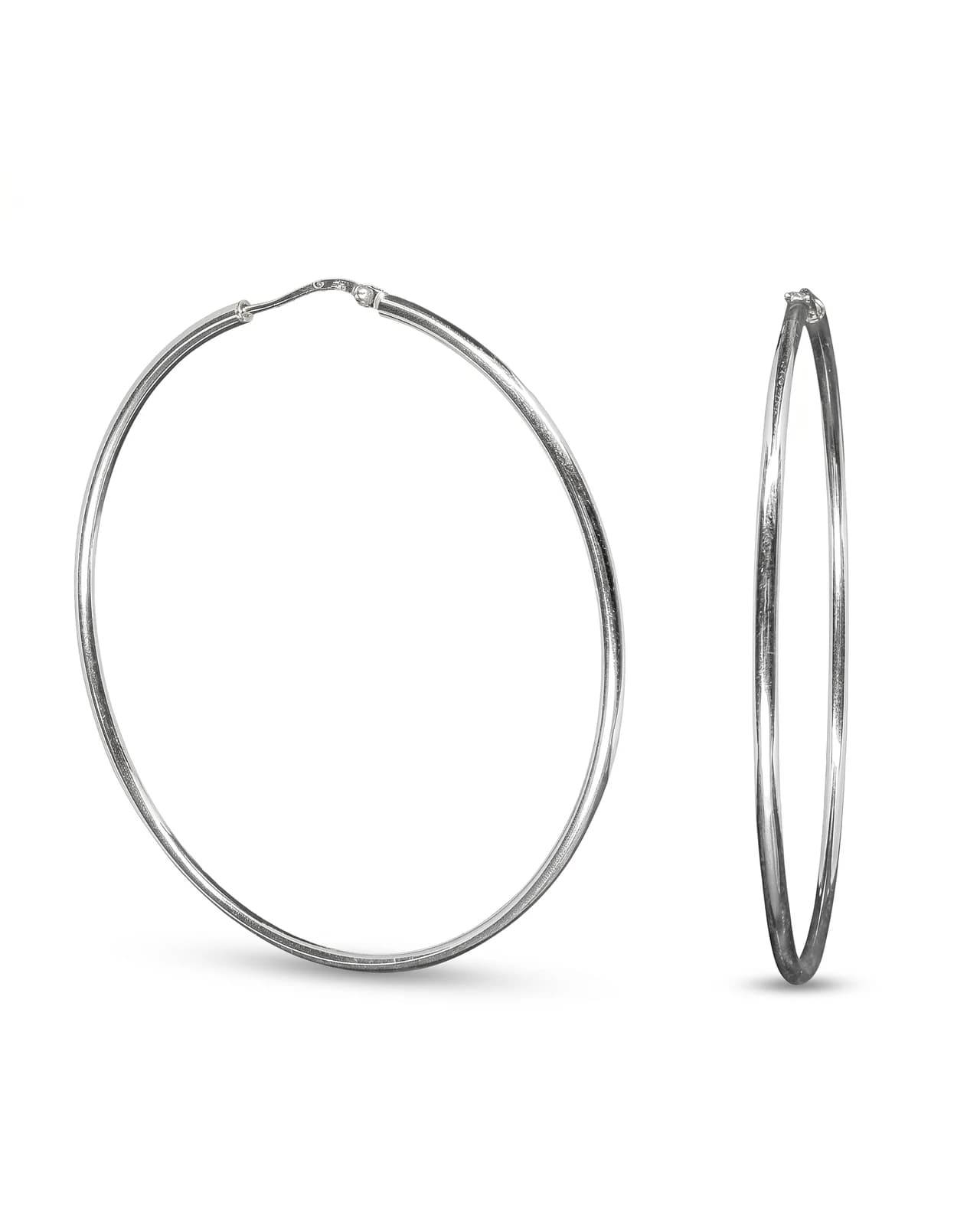 Hoops Alke Hoops - alke od 925 srebra i rodijuma - glavni prikaz | Statement Srebro Beograd