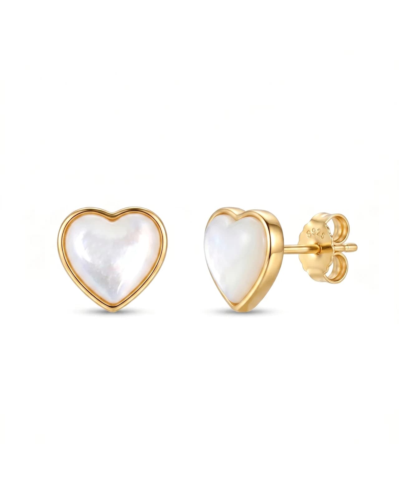 Srebrne minđuše sa pozlatom Amour D’ore Srce, simbol ljubavi i elegancije za svaki dan.