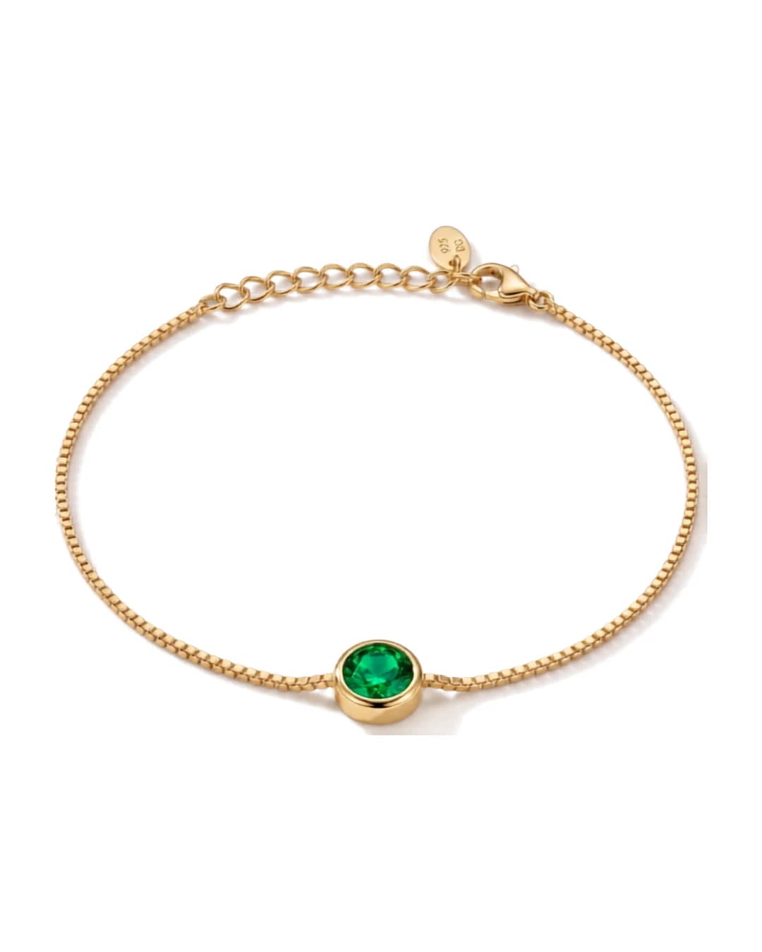 Ženska srebrna narukvica Diamond Glow Verde Gold – Narukvica Diamond Glow Verde Zlatna donosi savršen balans toplih zlatnih nijansi i intenzivnog zelenog sjaja.