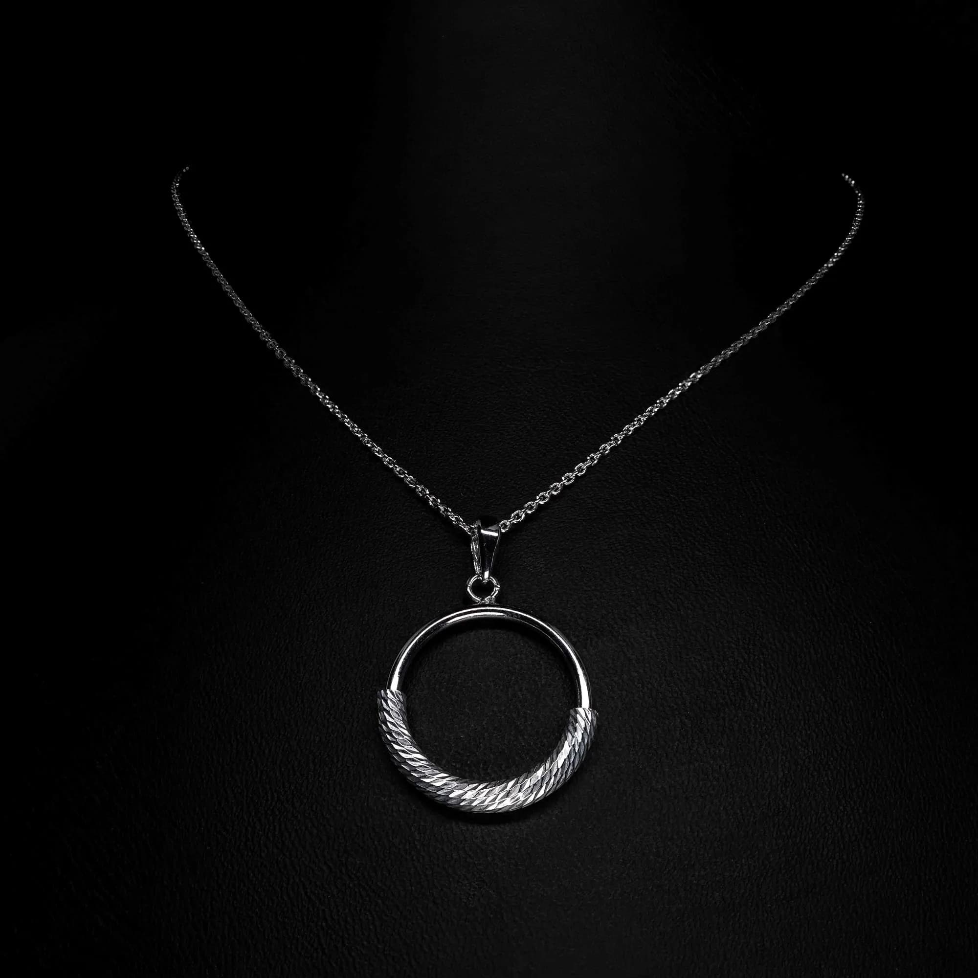 Diamond Cut Ogrlica Srebrna Diamond Cut - ogrlica od 925 srebra i rodijuma - glavni prikaz | Statement Srebro Beograd